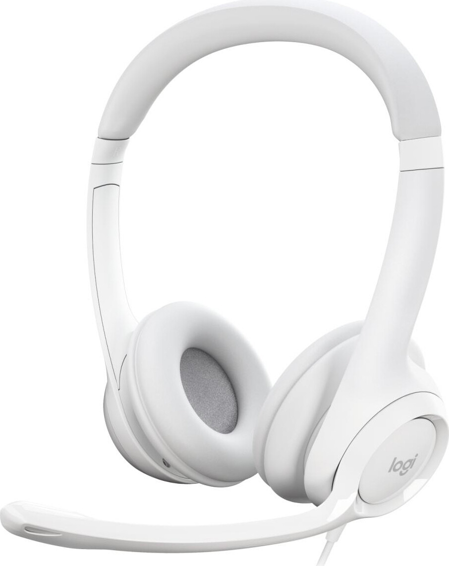 Logitech Cuffie Over ear cablate con microfono colore Bianco - 981-001286