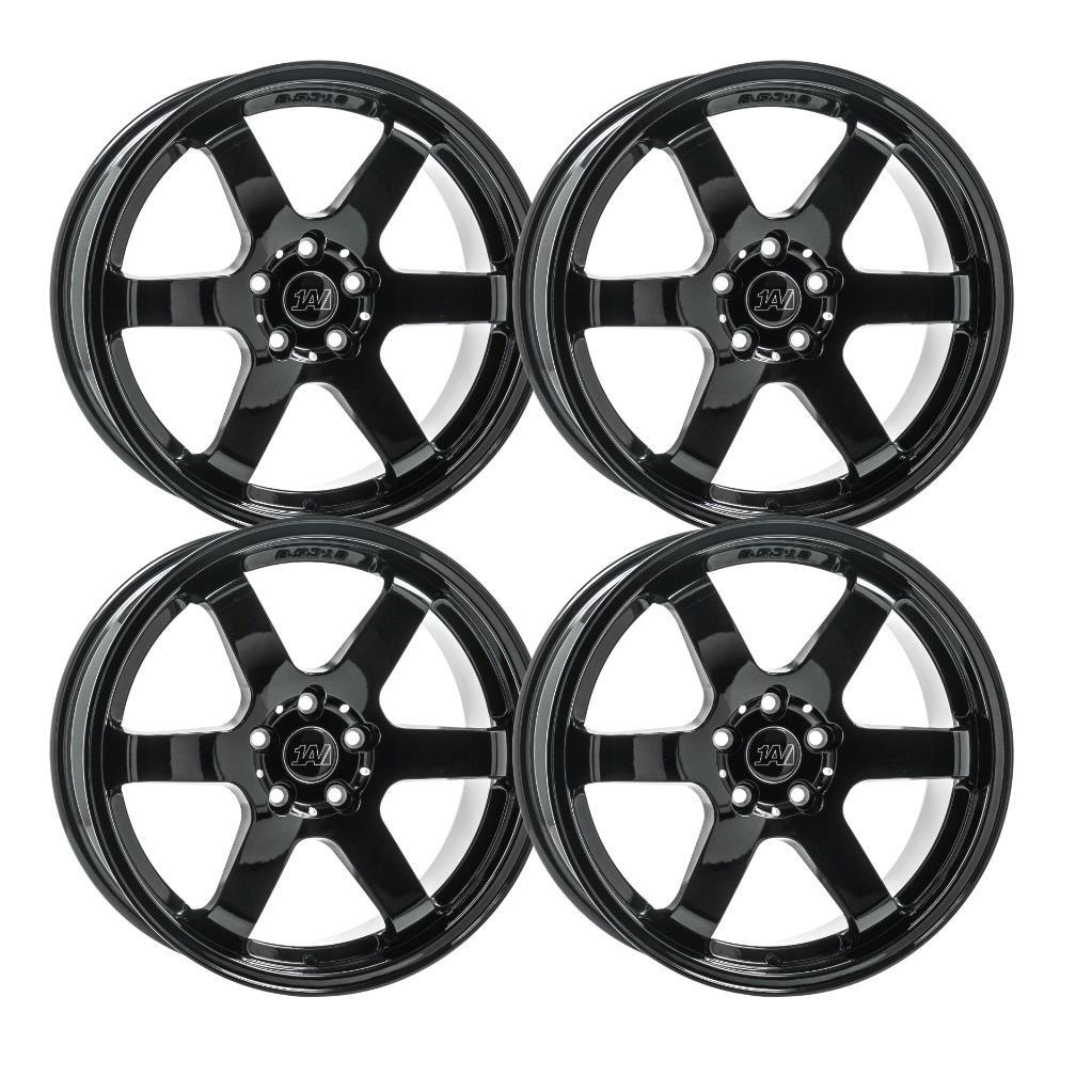 18 inch 18x8.5 1AV ZX6 GLOSS BLACK wheel rim 5x120 +40 | eBay