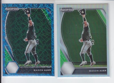 2 - 2021 Prizm Draft MASON AUER Teal Velocity + Silver Rays PDP161