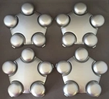 NEW Silver Center Hub Cap SET of 4 for 1993-1997 DODGE INTREPID 16" Wheel