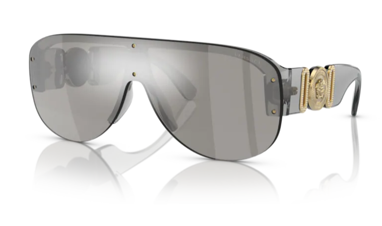 Versace 0VE4391 311/6G Transparent grey 48mm Oval Men's Sunglasses