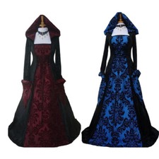 Renaissance Costume Cosplay Medieval Dress Retro Gown Witch Dresses Women Party