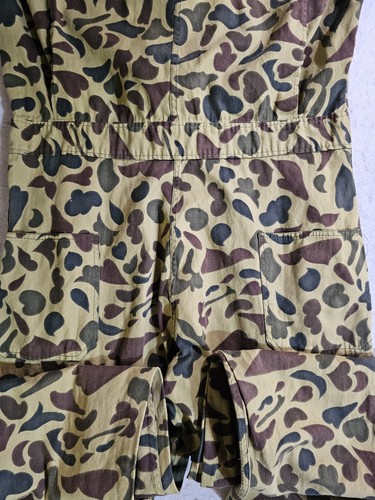 Vintage Caliber Sportsmans Apparel Camo Coverall Full Zip Suit Sz Sm 100% Cotton - Picture 11 of 16