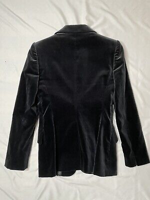 Tom Ford Gucci 2003 Black Cotton Velvet One Button Blazer Tom Ford Gucci 2003 Black Cotton Velvet One Button Blazer