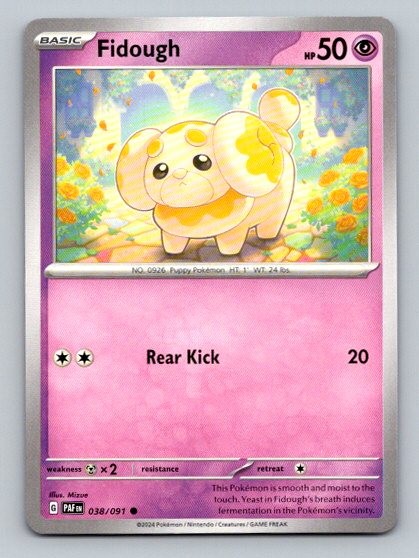 2024 Pokemon Card SV: Paldean Fates Fidough 38/91