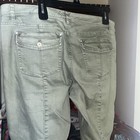 White House Black Market sage colored jeans with jewel and snap details 14 R — photo 5