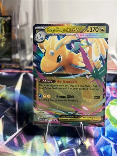 Mega Dragonite Ex 152 Ascended Pokemon Card Double Rare Full Art Near Mint