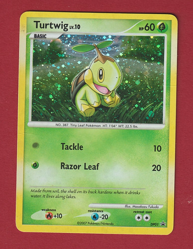 POKEMON - Diamond & Pearl Promos - Turtwig - DP01 - Holo - 019🔥📈🔥READ