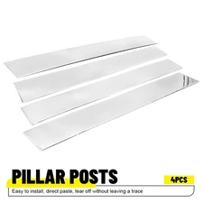 For 2019-2025 Dodge Ram 1500 Cab Door Trim Pillar Posts Chrome Cover Decorations