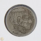 1935 Hobo Buffalo 5c Nickel Frank Brazzell Like Clown -E547