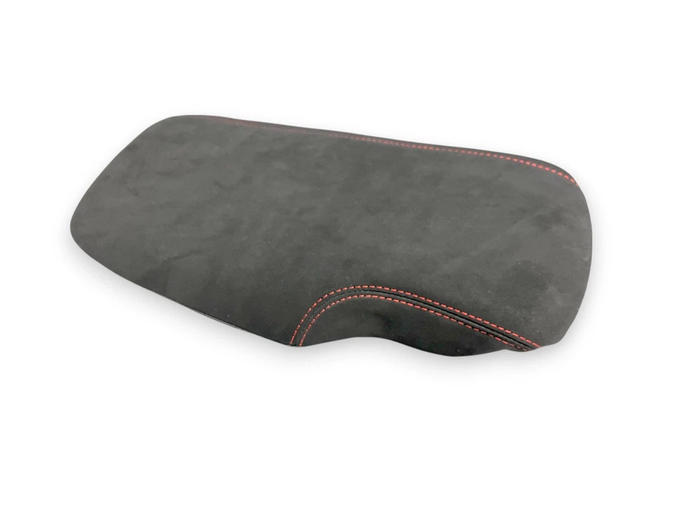 For Corvette C6 2005 Black Alcantara Suede Manual Shift Ebrake Console Cover Set - Image 4 of 4