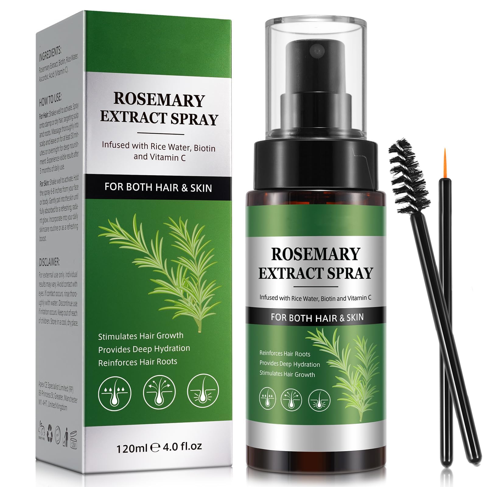 New Rosemary Water Spray for Hair Growth Spray, Rosemary Spray for Hair, Dail...-image