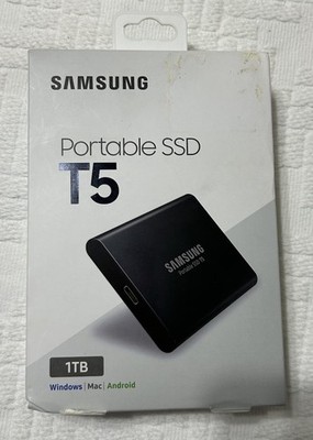 NEW IN BOX Samsung T5 Portable SSD - 1TB - USB 3.1 External SSD (MU-PA1T0B/AM)