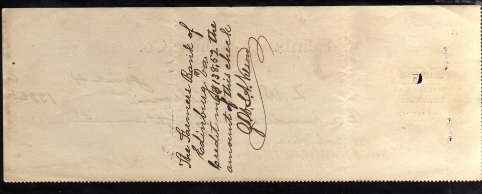 5H176 -  1906   EDINBURG MILLING CO.   -  EDINBURG, VA - Image 2 of 2