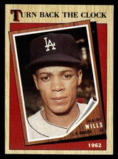 1987 Topps #315 Maury Wills Card Los Angeles Dodgers