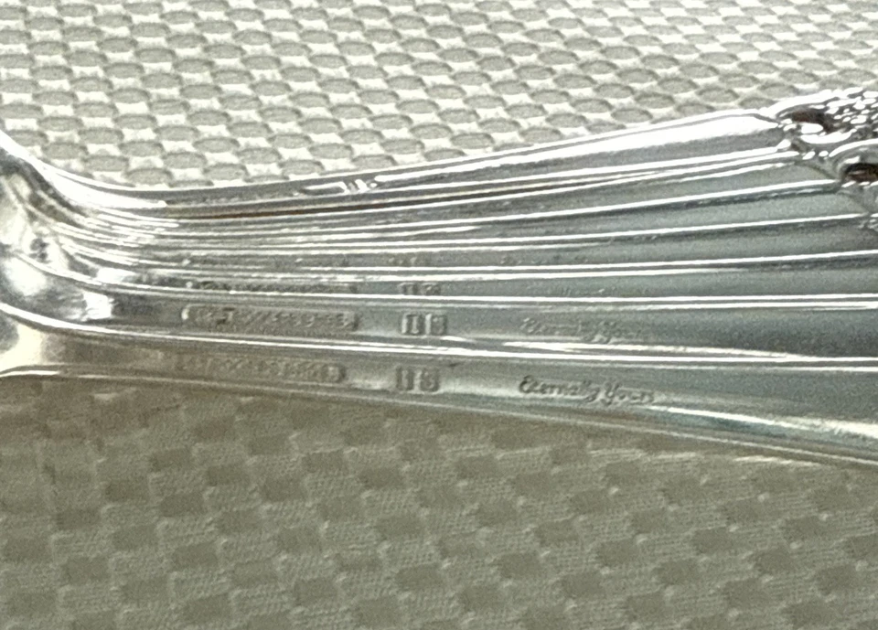 8-1847 Rogers Bros ETERNALY Yours cucharas sopa ovaladas plateadas 7,5" Art Deco Foto 4 de 4