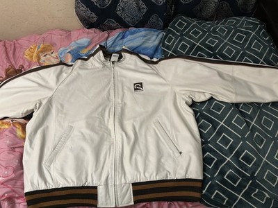 Sean John White Leather Jacket 3XL   Men s Designer Outerwear   MSRP $480   Used
