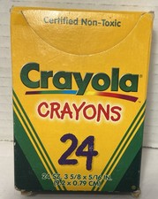 Vintage 1997 Crayola crayons 24 made in USA preowned one missing