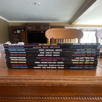 Thrasher Magazine Illustrated Skateboarding Issues Lot 2017-2021