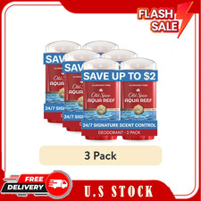 6 pack Old Spice Aluminum Free, Men's Deodorant, Aqua Reef, 3.0 oz