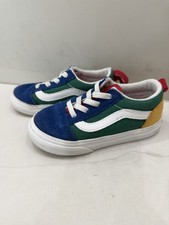 Vans Old Skool Shoes Sneakers Yacht Club Blue/Green/Yellow Toddler 7.5