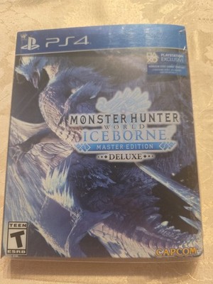 Monster Hunter World: Iceborne Master Edition Deluxe (PS4) CIB, Tested, No DLC