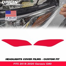 PreCut Headlights Clear Covers Bra Film Kit PPF Fits 2018-2020 GENESIS G80