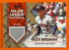 Alex Bregman 2022 Topps Update Gold Major Leage Material Relics /50