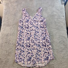 GAP Dress Womens Small Pink Blue Floral Sleeveless V Neck Summer Sundress Shift