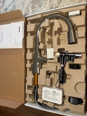 Kohler Graze Touchless Pull-Down Kitchen Sink Faucet K-22068-WB-SN - OPEN BOX