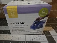 Xyron Repositionable Adhesive Refill Cartridge 2.5" & 250 Create A Sticker 20 ft
