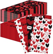 40Pcs Valentine  s Day Paper Napkins Red Heart Love Napkins Party Wedding Supplie