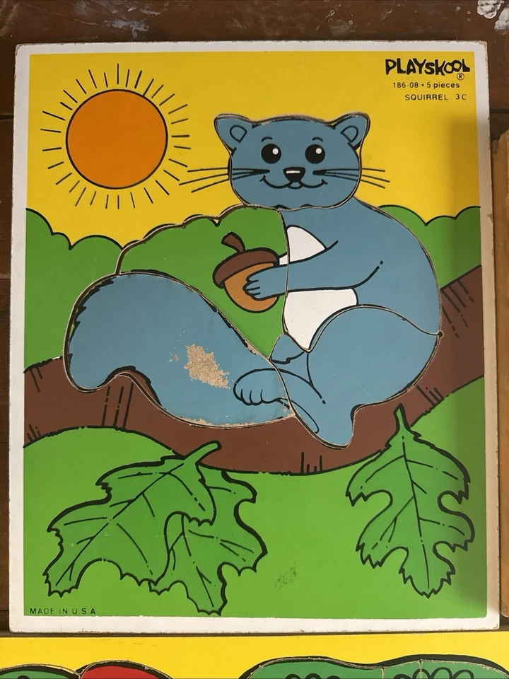 Lote de 9 rompecabezas de madera de juguete Fisher Price Connor de colección para niños ABC Foto 2 de 4