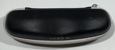 Vogue Eyeglass/Sunglass Black Zipper Hard Case - NEW