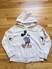 Gap Kids Disney Mickey Mouse Hoodie Sweatshirt Full Zip Jacket L 10 