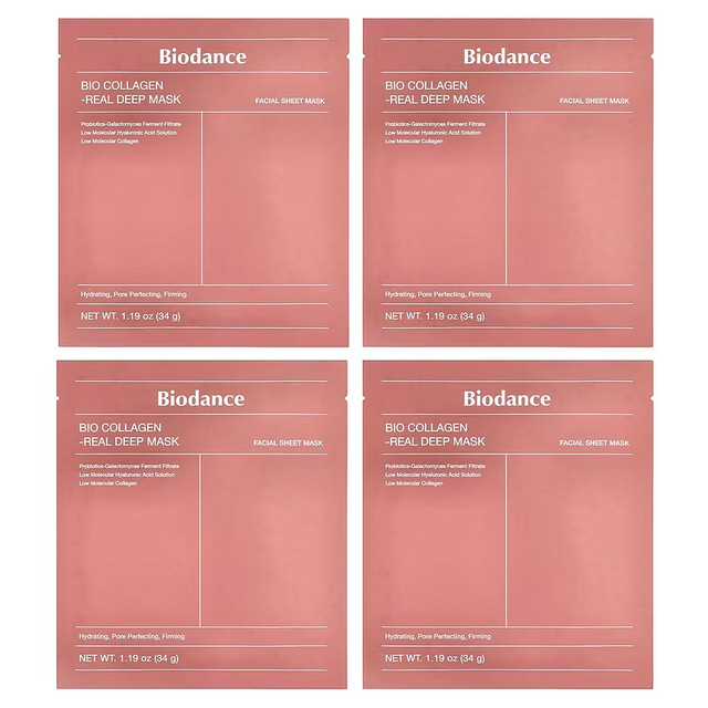 Biodance Bio Collagen Real Deep Mask 34g x 4pcs KOREAN SKINCARE