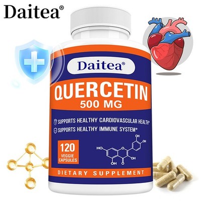 Quercetin 500 Mg Starke UnterstüTzung FüR Herz Kreislauf Gesundheit 120 Kapseln