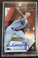 2015 Topps Finest - Autographs RED Refractor  # 1/5 Kendall Graveman #FA-KG (RC)