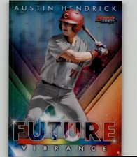 2021 Bowman's Best Austin Hendrick Future Vibrance #BFV-25 Cincinnati Reds