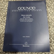 GOUNOD- MESSE SOLENNELLE- Ste Cecile Vocal Score- GOOD