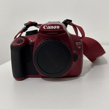 Canon EOS Rebel T5 Digital DSLR Red 18.0MP Camera Body ONLY Tested Works