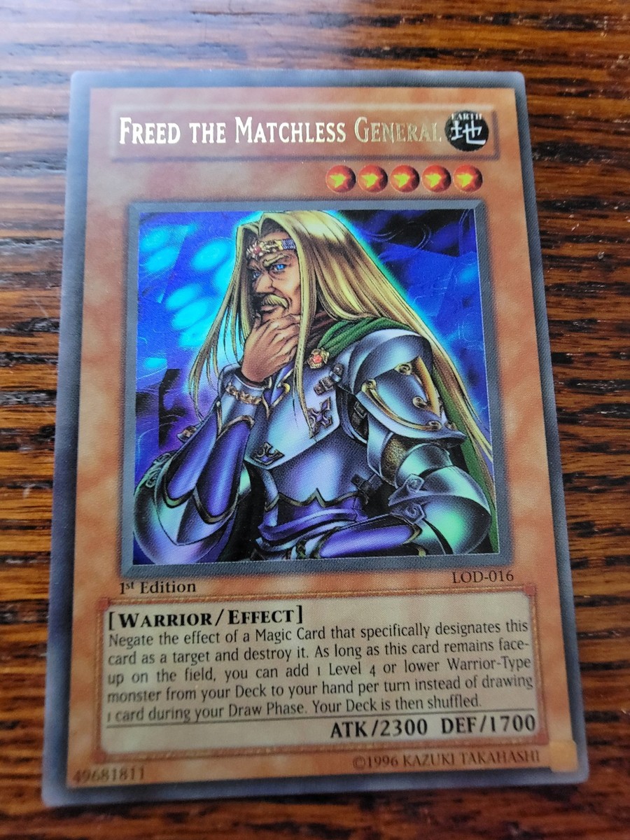 Yugioh Freed The Matchless General LOD-016 Ultra Rare 1st Edition