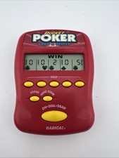 Pocket Poker Radica 1997 Electronic Hand Held Game TESTED NICE