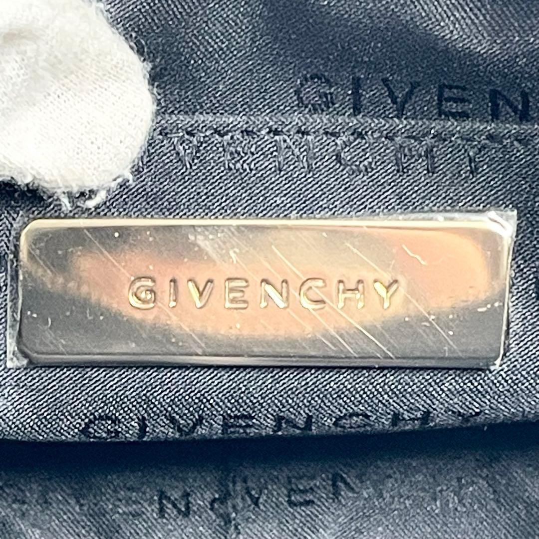 GIVENCHY 4G Logo Nylon Leather Shoulder Bag Black Tassel Large Vintage FromJapan thumbnail 13