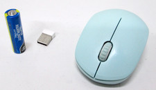 Seenda Wireless Mouse 2.4G Noiseless Mouse with USB Receiver Light Blue