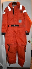 STEARNS ADULT X-LARGE ANTI-EXPOSURE COVERALL U. S. COAST GUARD AUXILLARY.