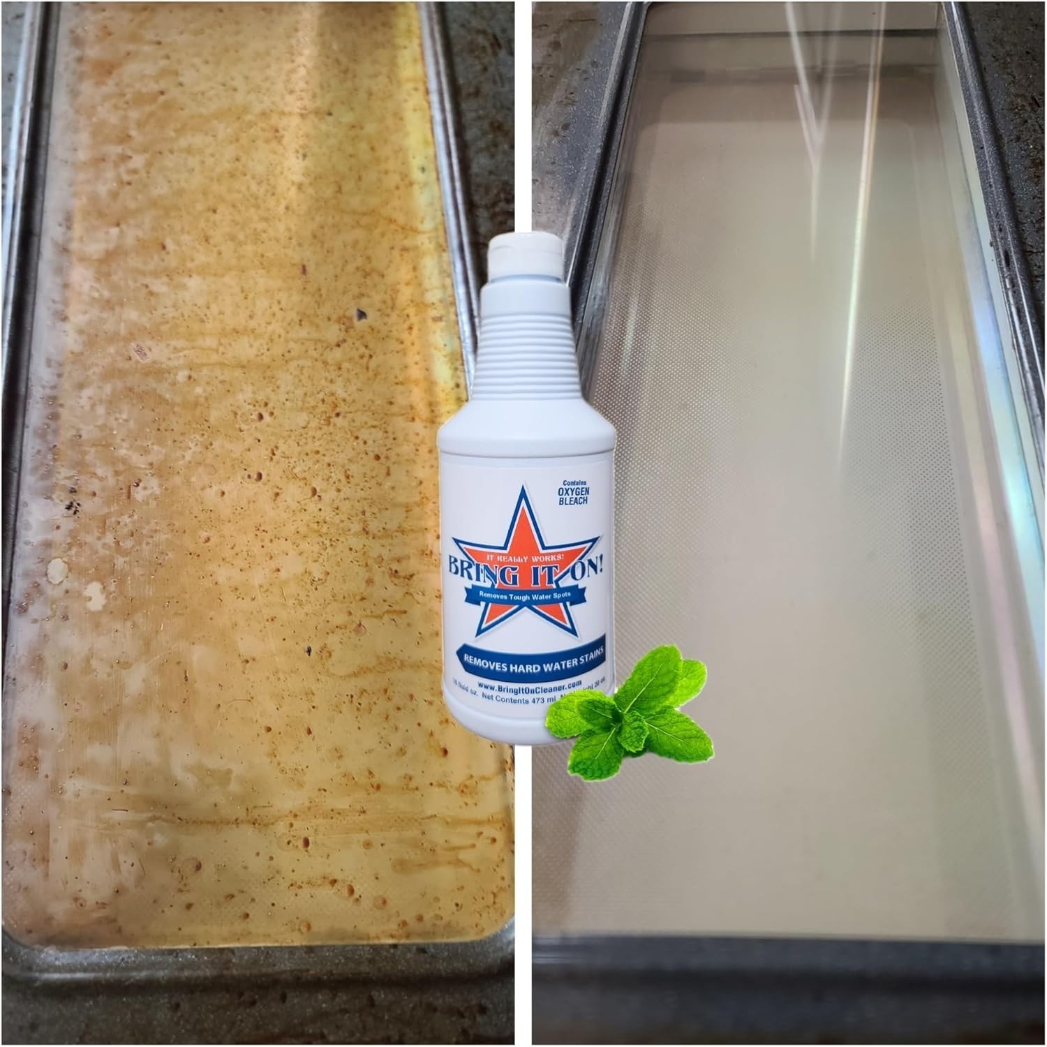 Bring It On Cleaner Hard Water Stain Remover 16 0z Soap Scum Calcium Lime Scale