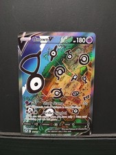 Pokémon Unown V Full Art Ultra Rare Holo TCG Card 177/195 Silver Tempest