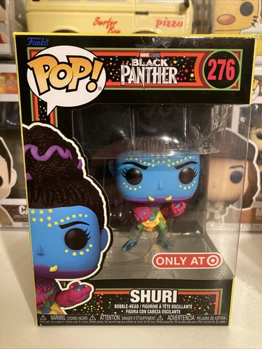 Funko Pop! Marvel Black Panther Shuri #276 Target Black Light Rare Vinyl Figure