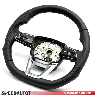 Tausch Abgeflacht Leder Lenkrad für Audi DSG Q5 SQ5 80A FY Grau - Bild 1 von 4